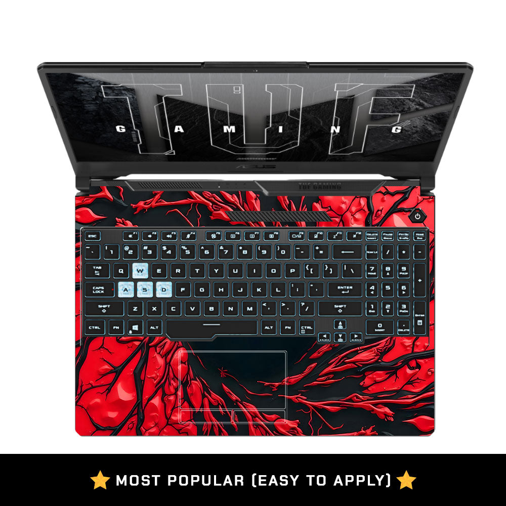 Red Web Hero Asus TUF F15 FX506 & A15 FA506 3D Laptop Skin