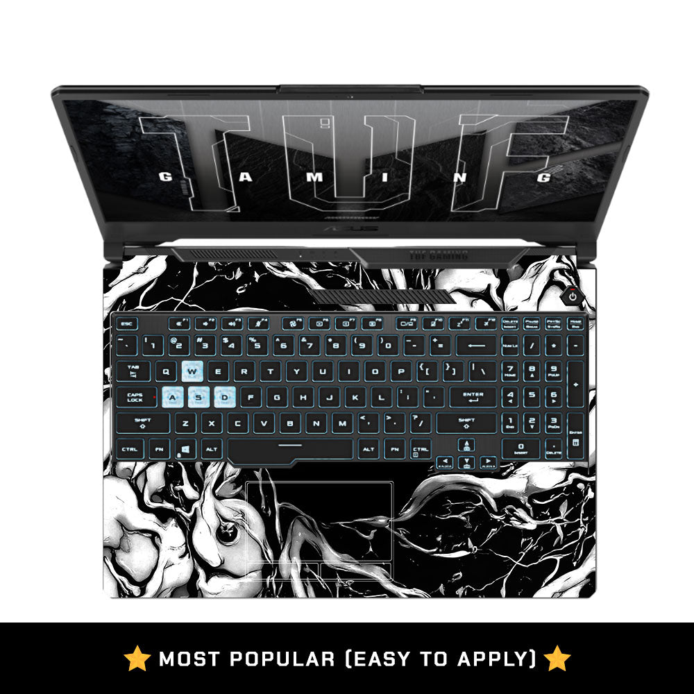 Black Web Hero Asus TUF F15 FX506 & A15 FA506 3D Laptop Skin