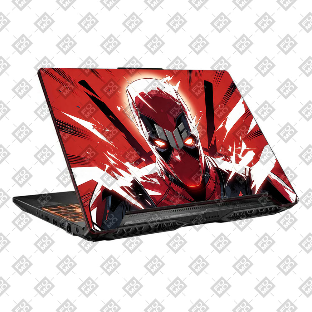 Crimson Masked Antihero Asus TUF F15 FX506 & A15 FA506 3D Laptop Skin