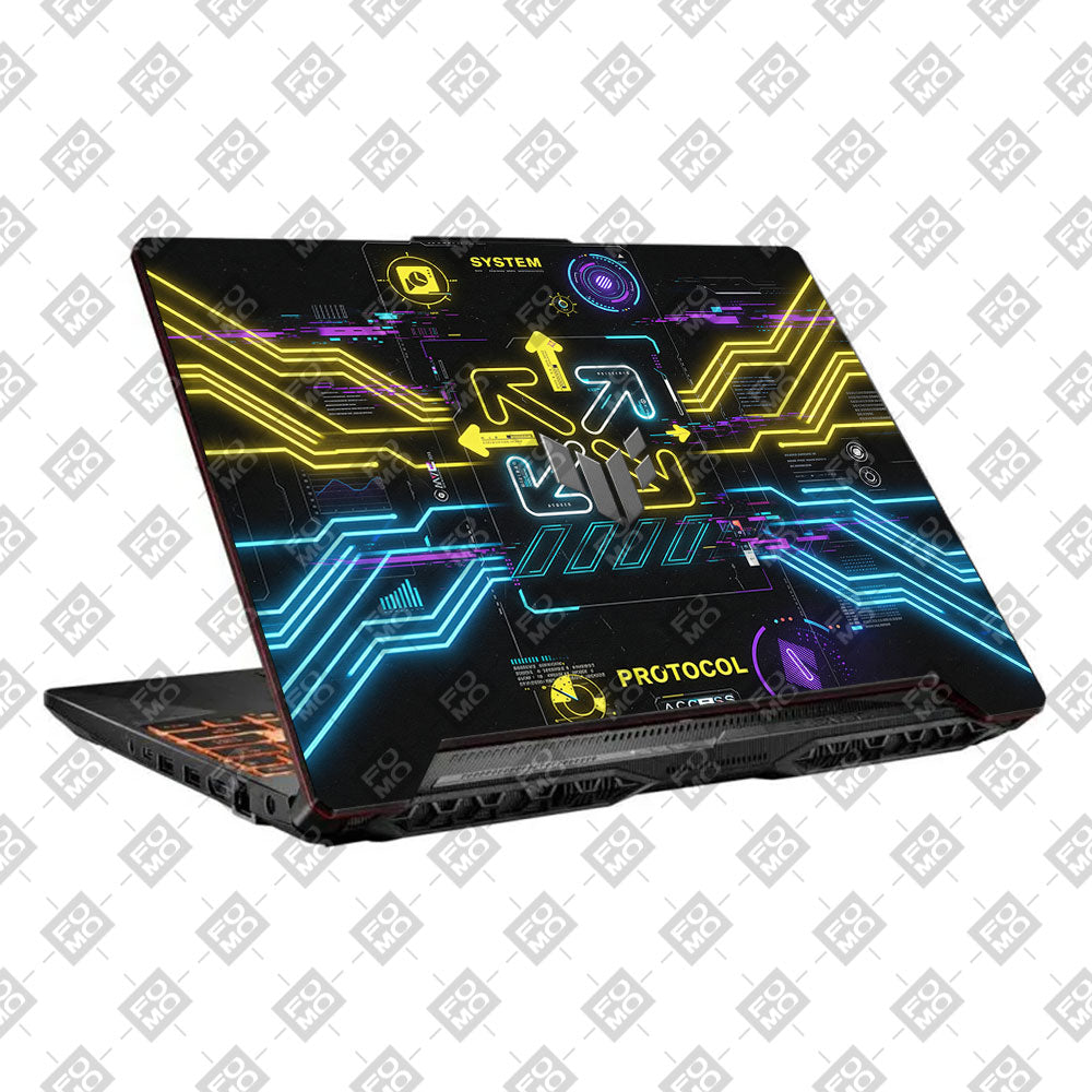 System Protocol Asus TUF F15 FX506 & A15 FA506 3D Laptop Skin