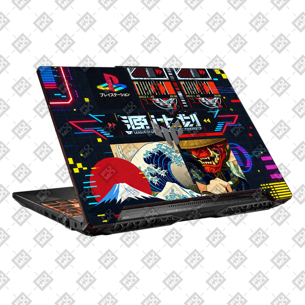 Retro Console Gaming Asus TUF F15 FX506 & A15 FA506 3D Laptop Skin