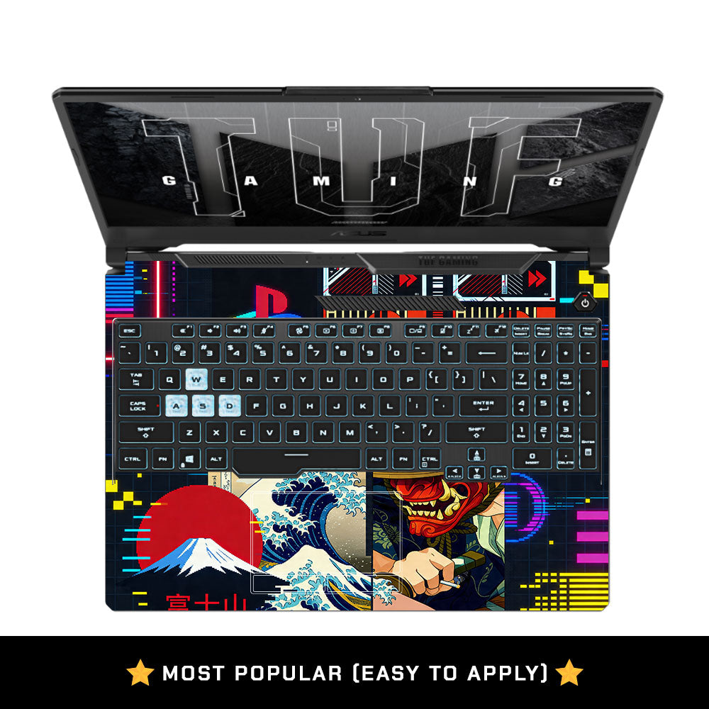 Retro Console Gaming Asus TUF F15 FX506 & A15 FA506 3D Laptop Skin