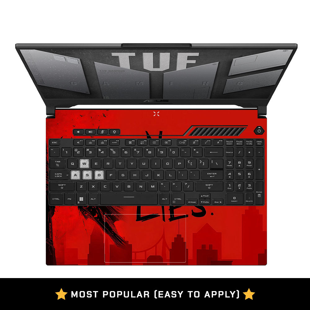 Masked Vigilante Hero Asus TUF F15 FX507 & A15 FA507 3D Laptop Skin