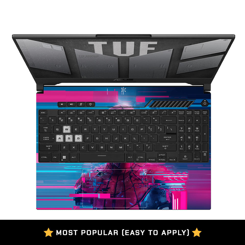 Glitch Spider Asus TUF F15 FX507 & A15 FA507 3D Laptop Skin