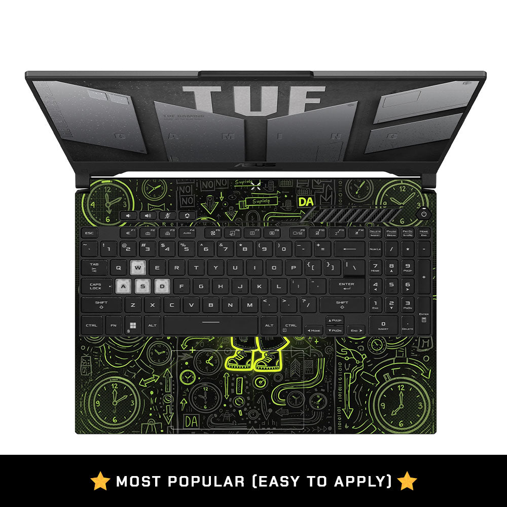 Watch Dog Alert Asus TUF F15 FX507 & A15 FA507 3D Laptop Skin