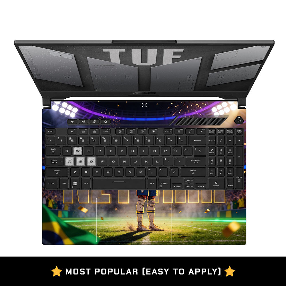 Golden Flair Aura Asus TUF F15 FX507 & A15 FA507 3D Laptop Skin