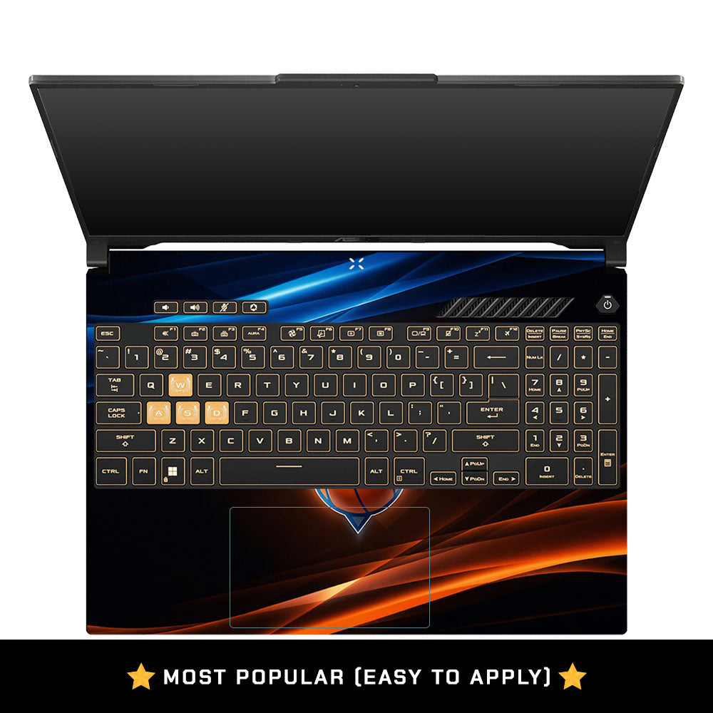 City Court Glow Asus TUF Gaming F16 and TUF Gaming A16 3D Laptop Skin