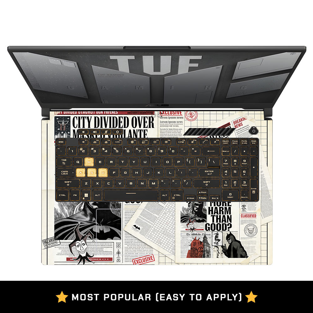 Dark City Vigilante Asus TUF Gaming F17 FX707Z 3D Laptop Skin