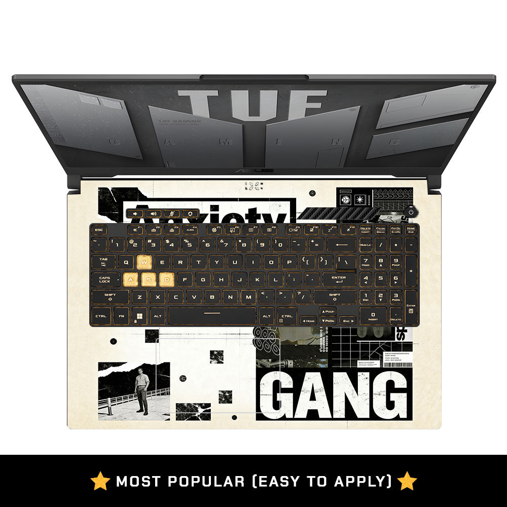 Anxiety Art Asus TUF Gaming F17 FX707Z 3D Laptop Skin