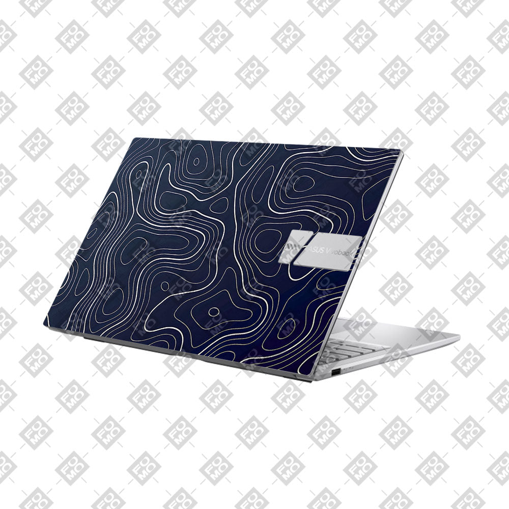 Fluid Lines Design Asus Vivobook 15 X1504ZA 3D Laptop Skin