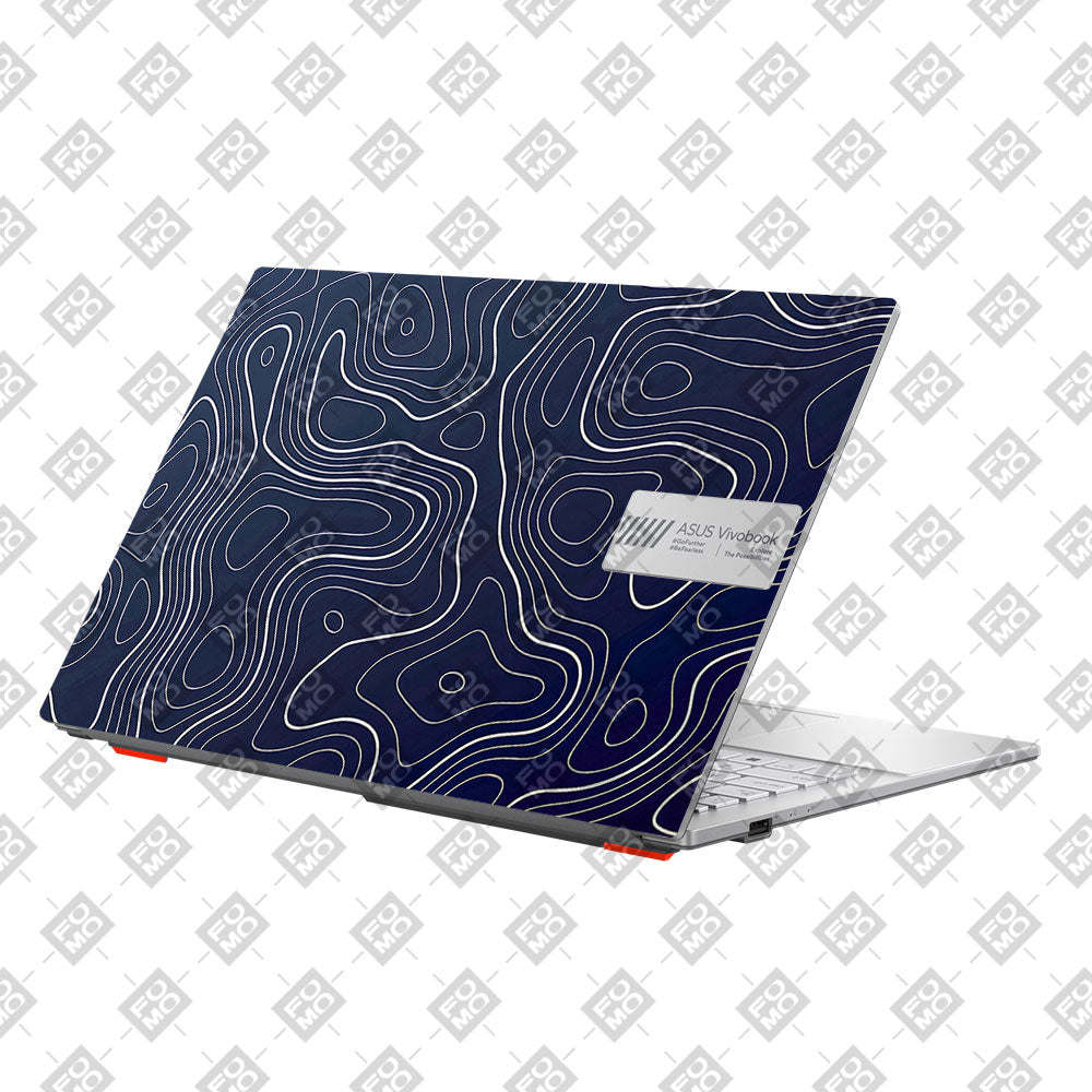 Fluid Lines Design Asus Vivobook Go 15 E1504G 3D Laptop Skin