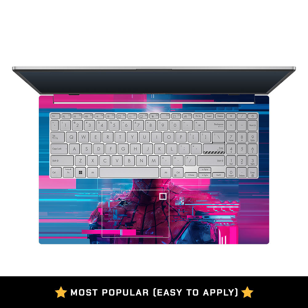 Glitch Spider Asus Vivobook Go 15 E1504G 3D Laptop Skin