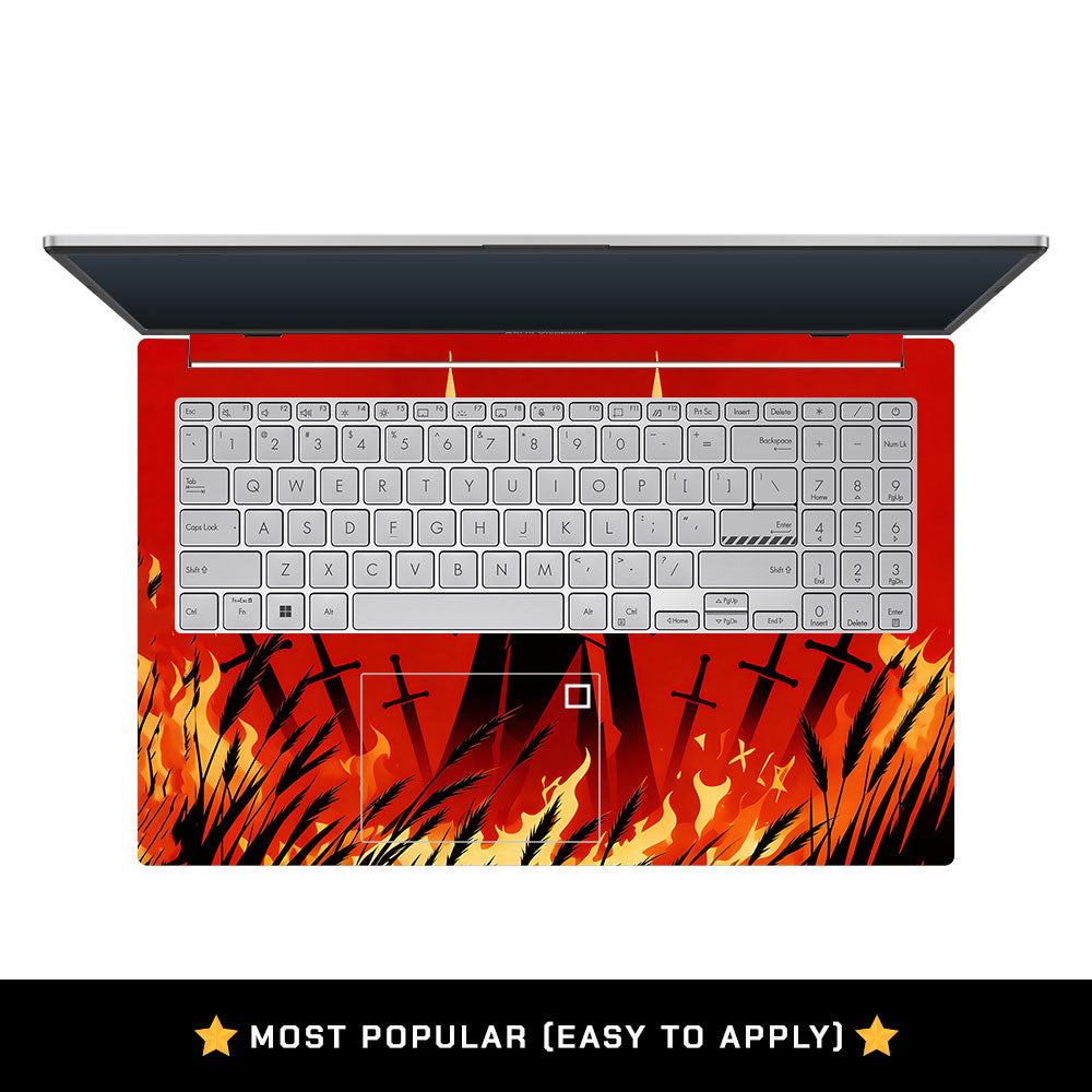 Knight of Flames Asus Vivobook Go 15 E1504G 3D Laptop Skin