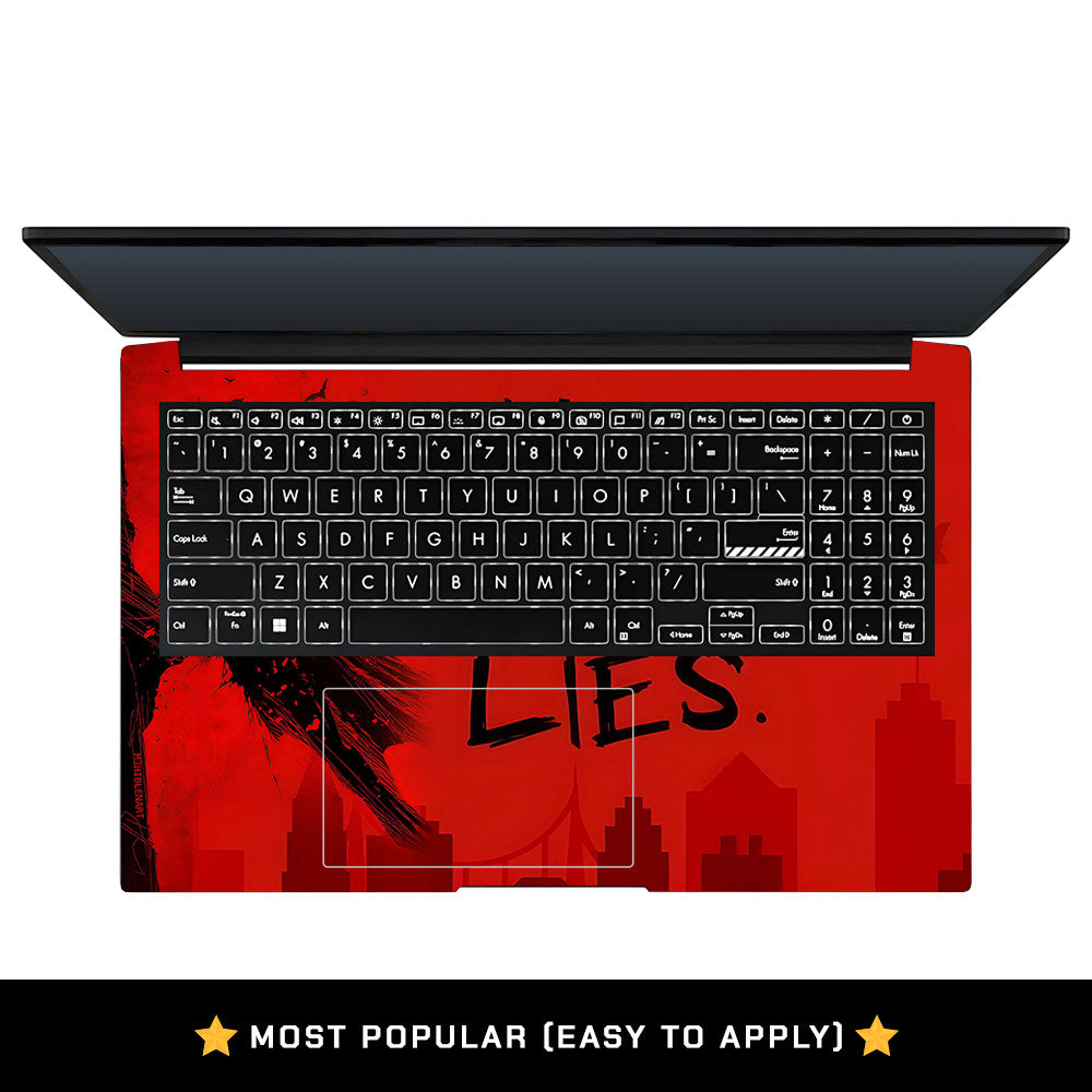 Masked Vigilante Hero Asus Vivobook Pro 15 M6500QC & M6500QH 3D Laptop Skin
