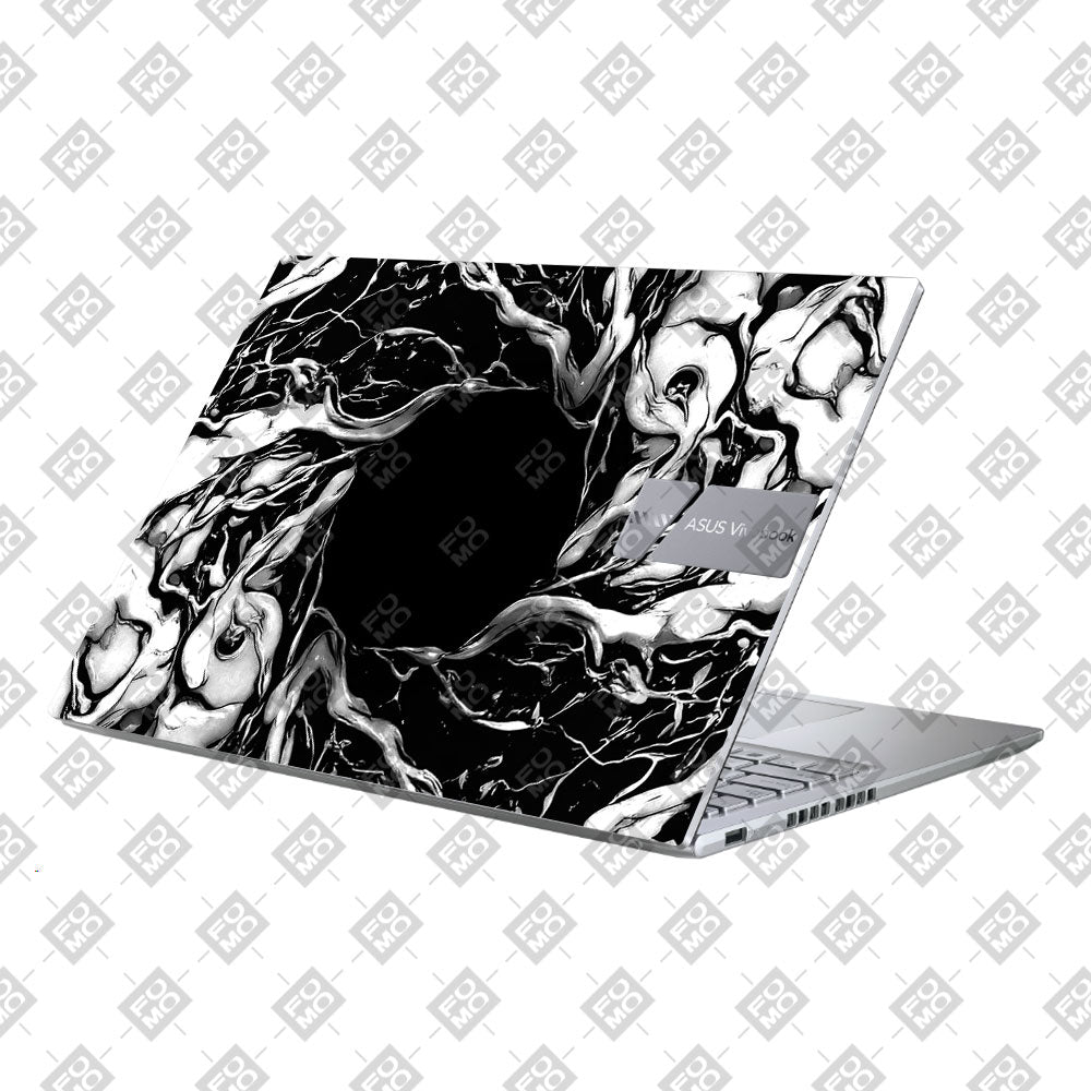 Black Web Hero Asus Vivobook X1605ZA 3D Laptop Skin
