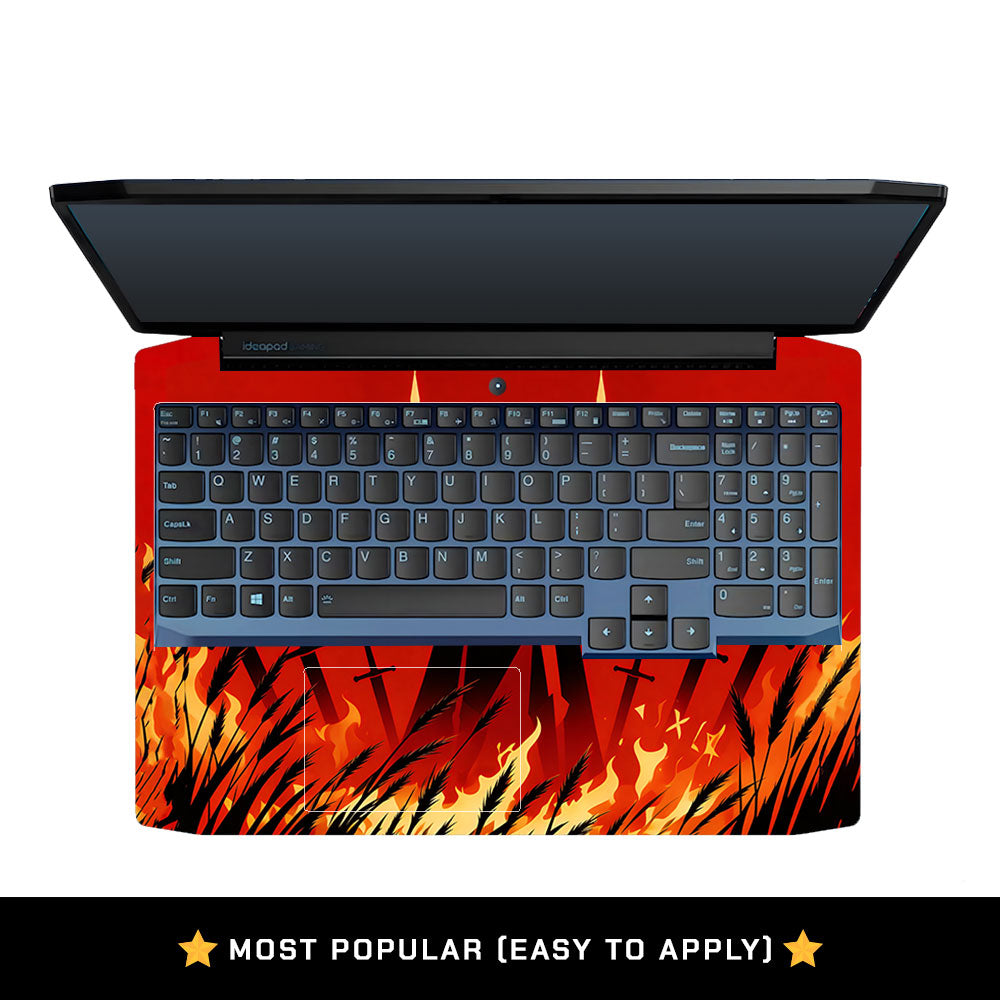 Knight of Flames Lenovo Ideapad Gaming 3 15ARH05 and 15IMH05 3D Laptop Skin