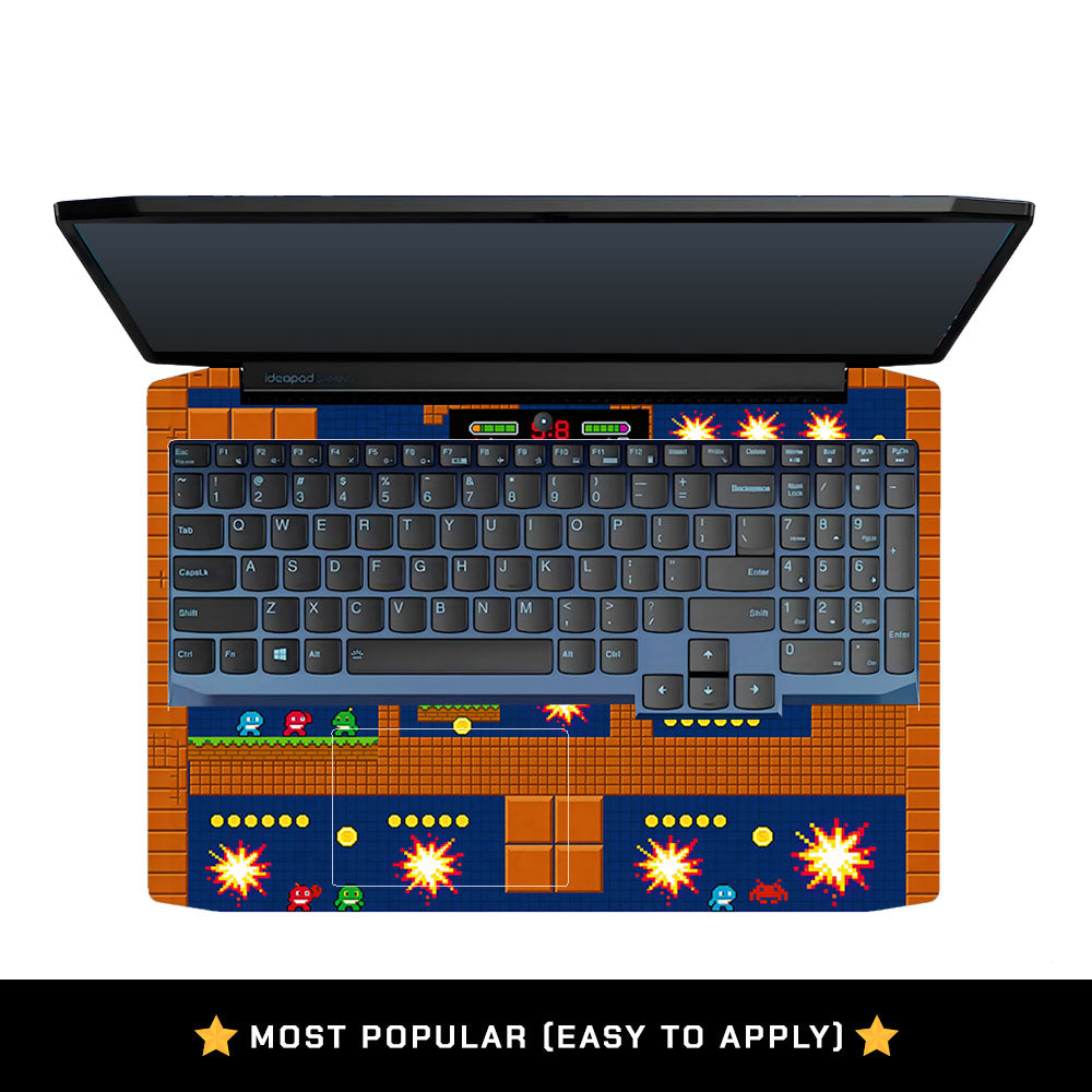 Pixelated Retro Arcade Lenovo Ideapad Gaming 3 15ARH05 and 15IMH05 3D Laptop Skin