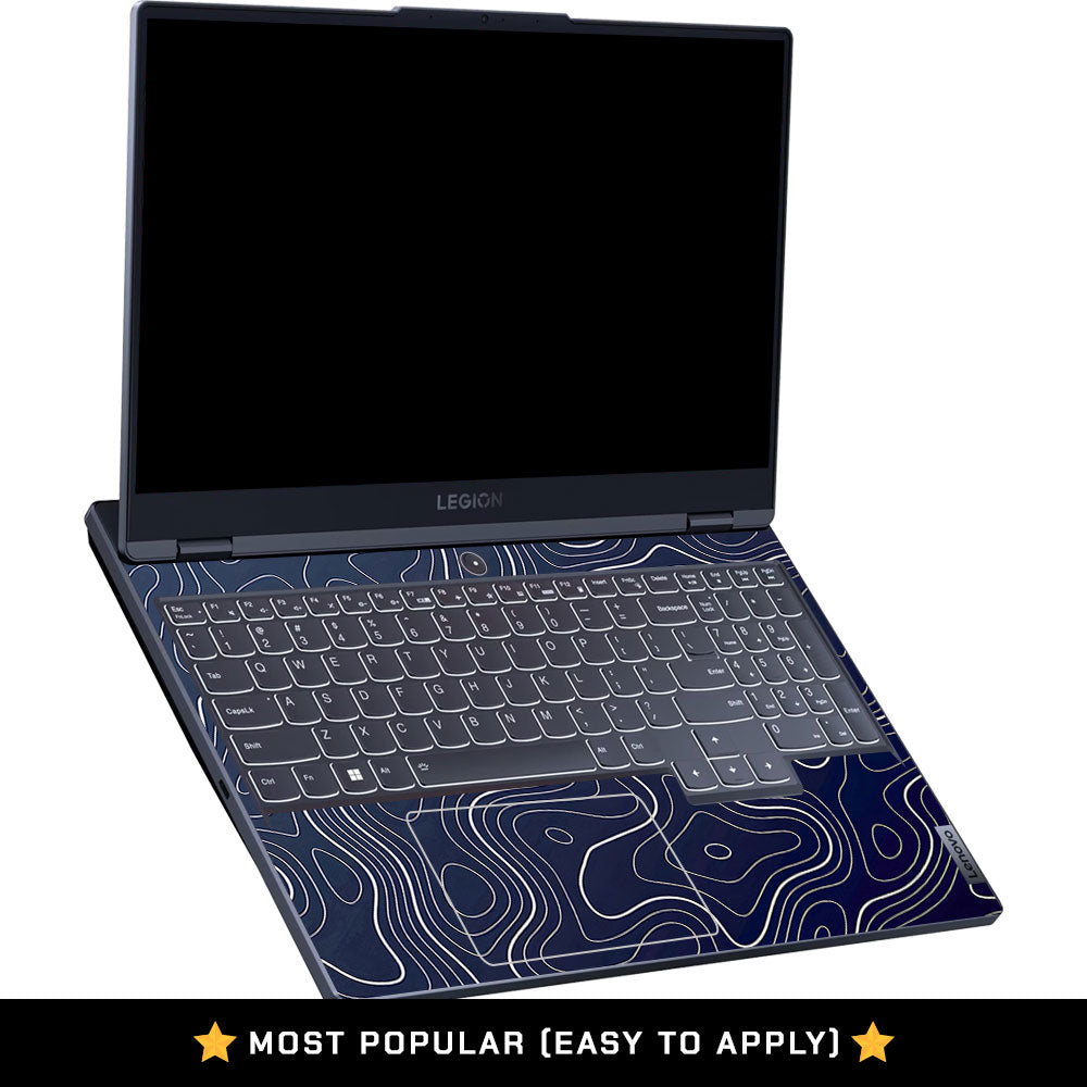 Fluid Lines Design Lenovo Legion 5 15IRX9 3D Laptop Skin