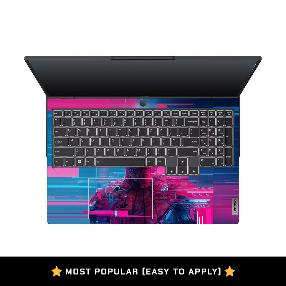 Glitch Spider Lenovo Legion 5 Pro 16IRX8 and 16IRX9 3D Laptop Skin
