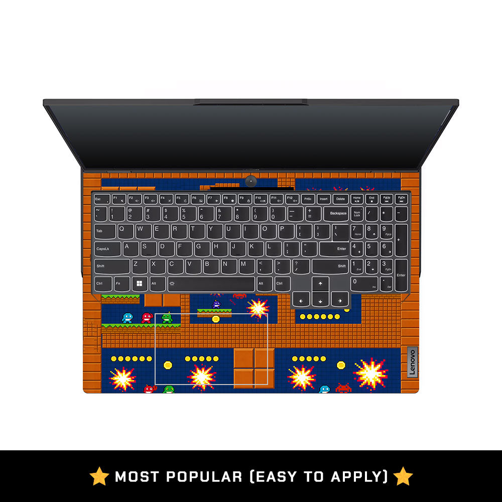 Pixelated Retro Arcade Lenovo Legion 5 Pro 16IRX8 and 16IRX9 3D Laptop Skin