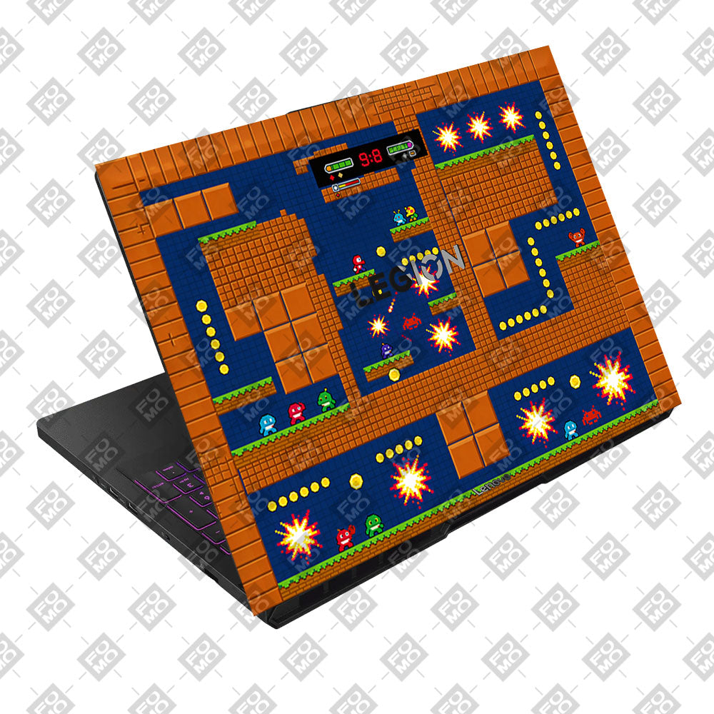 Pixelated Retro Arcade Lenovo Legion Pro 5 16AFR10 3D Laptop Skin