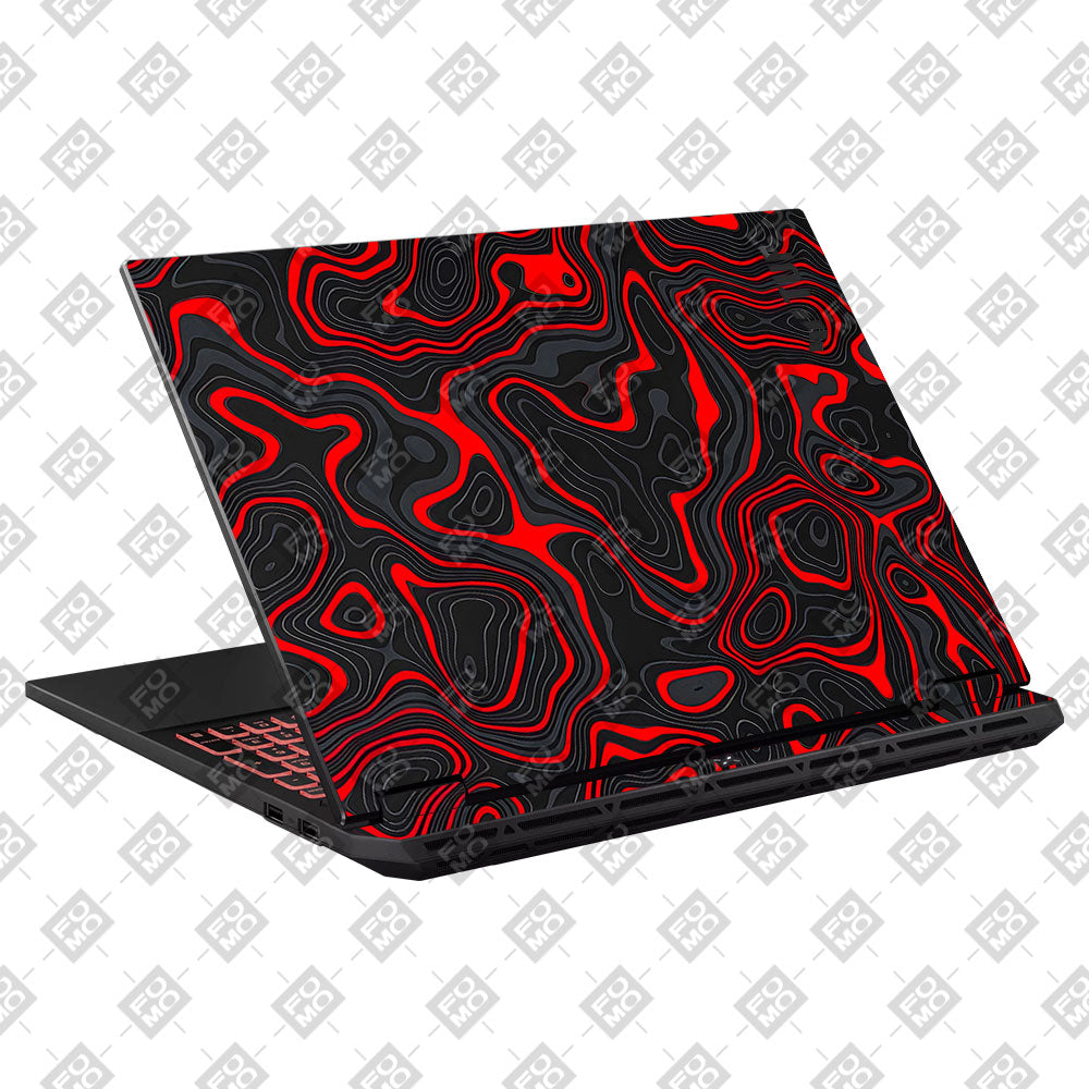 Crimson Waves Asus TUF Gaming A16 2025 Laptop Skin