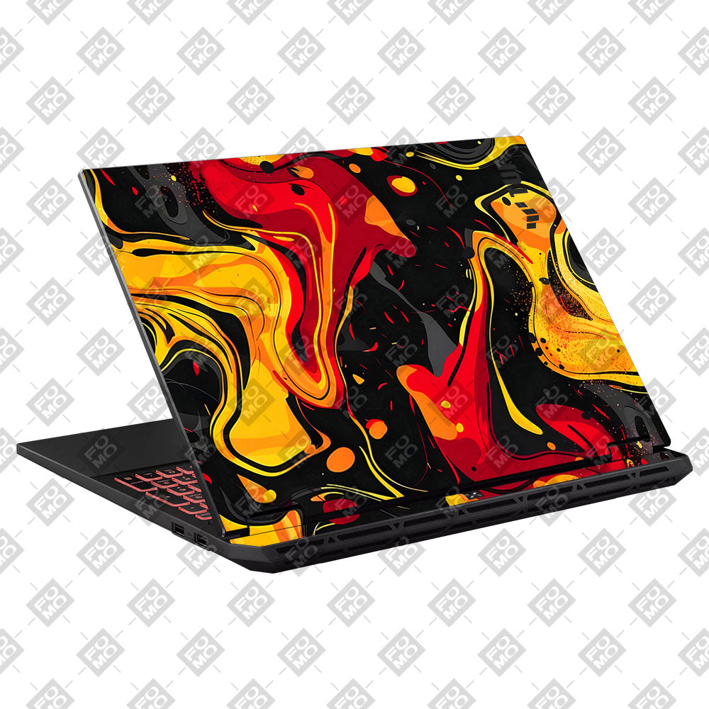 Lava Burst Asus TUF Gaming A16 2025 Laptop Skin