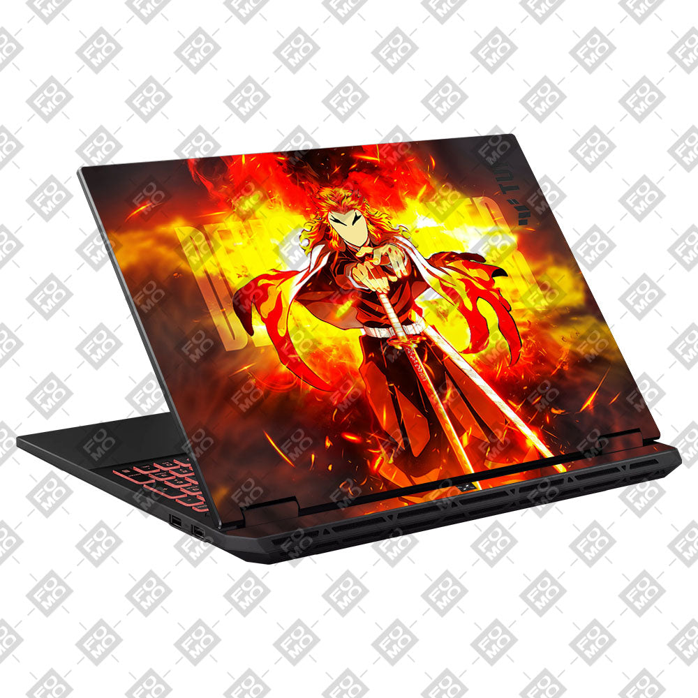 Flame Hashira Rengoku Asus TUF Gaming A16 2025 Laptop Skin