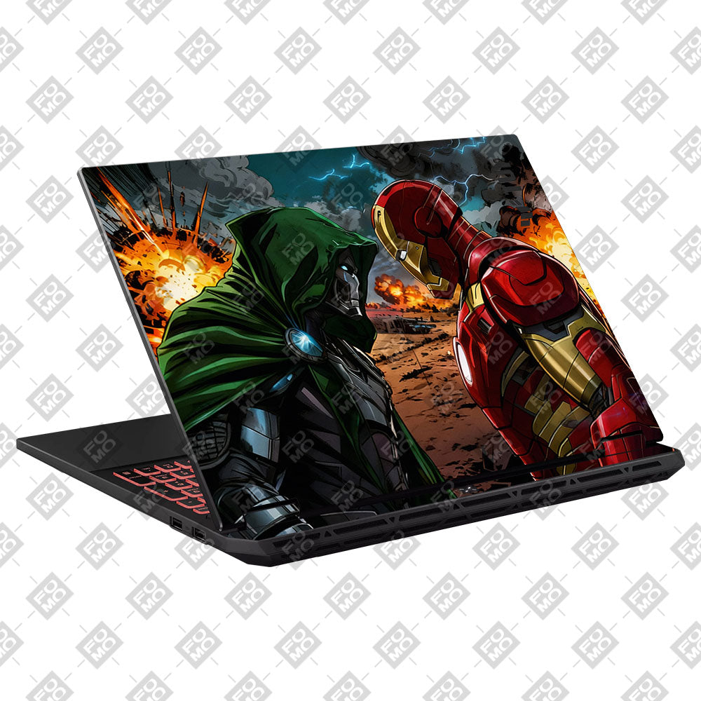 Iron Man vs Doom Asus TUF Gaming A16 2025 Laptop Skin