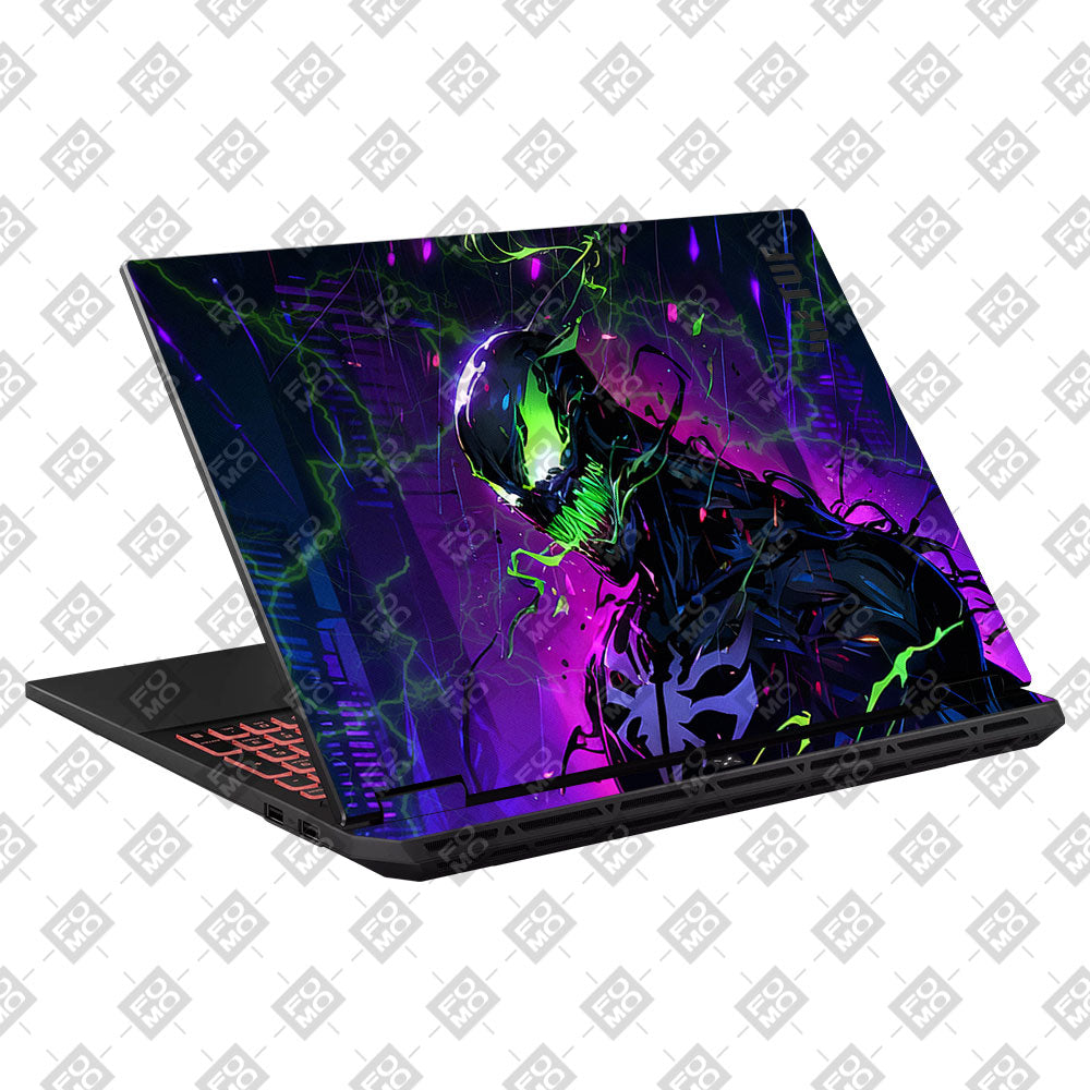 Venom Chaos Surge Asus TUF Gaming A16 2025 Laptop Skin