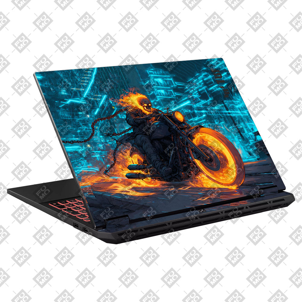 Hellfire Rider Asus TUF Gaming A16 2025 Laptop Skin