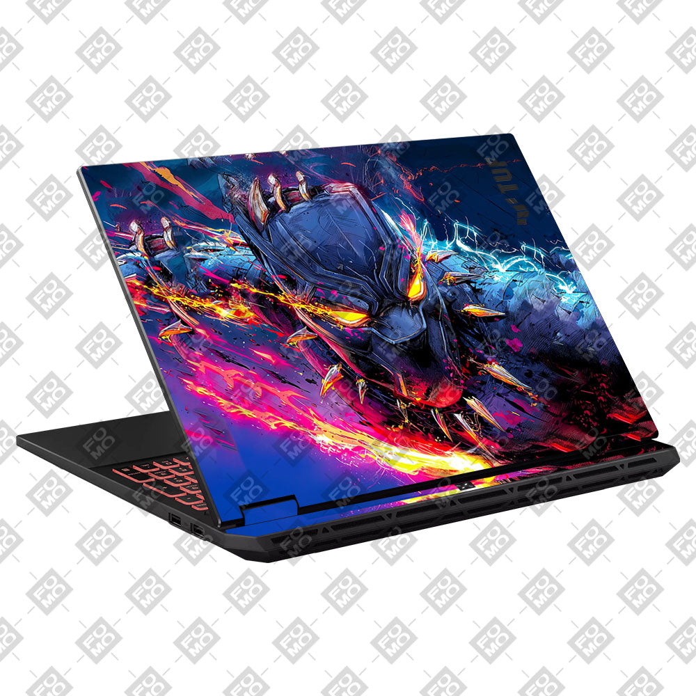 Vibranium Fury Wakandan Charge Asus TUF Gaming A16 2025 Laptop Skin