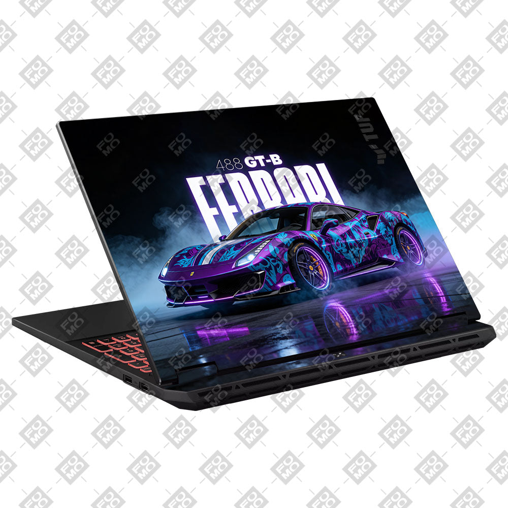 Psycho Drive Ferrari 488 Asus TUF Gaming A16 2025 Laptop Skin