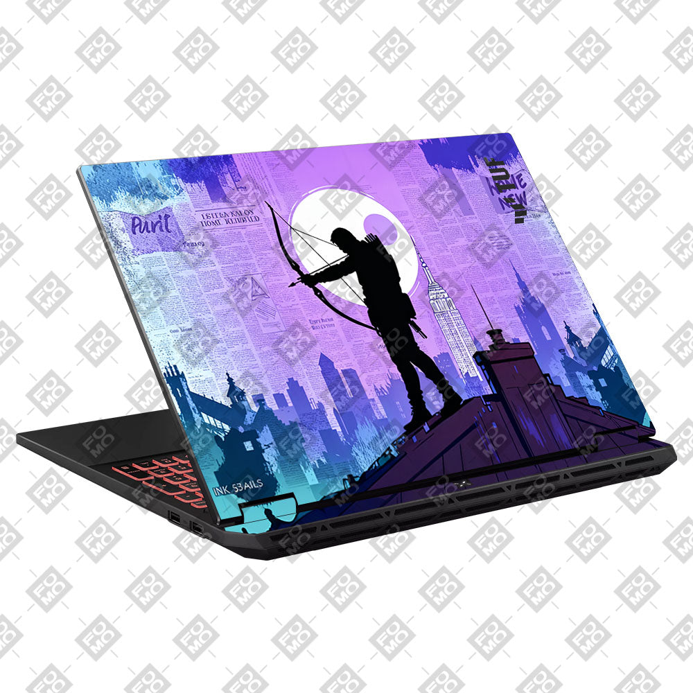 Comic Archer Hero Asus TUF Gaming A16 2025 Laptop Skin