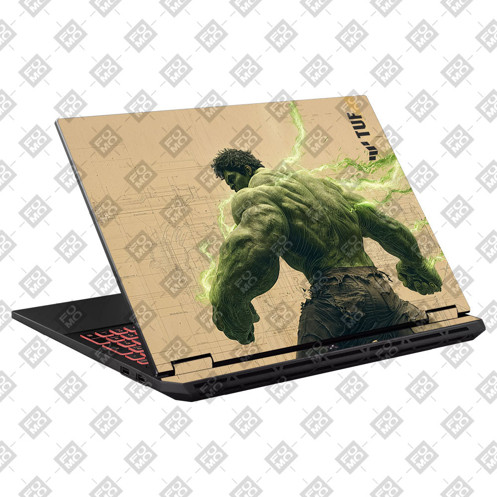 Hulk Unleashed Asus TUF Gaming A16 2025 Laptop Skin