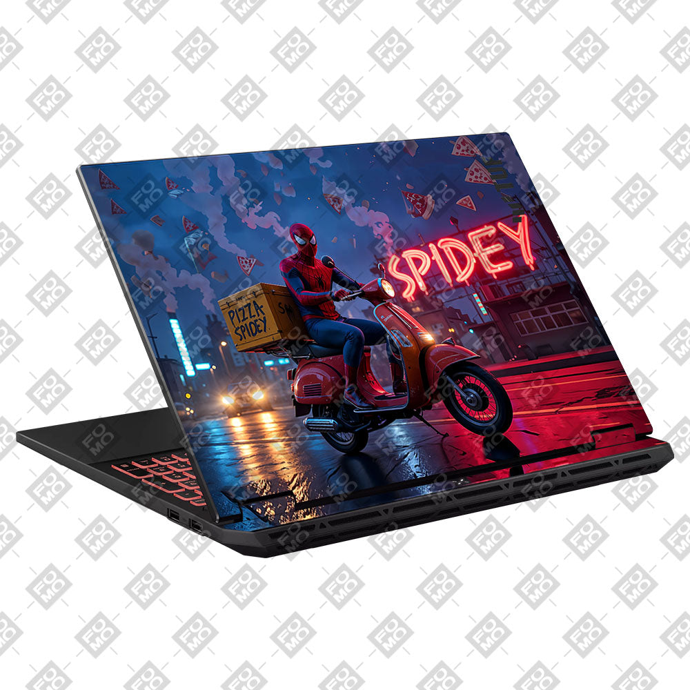 Pizza Spidey Asus TUF Gaming A16 2025 Laptop Skin