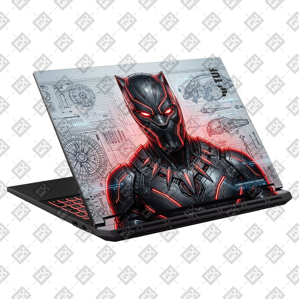 Black Panther Vibranium Tech Asus TUF Gaming A16 2025 Laptop Skin