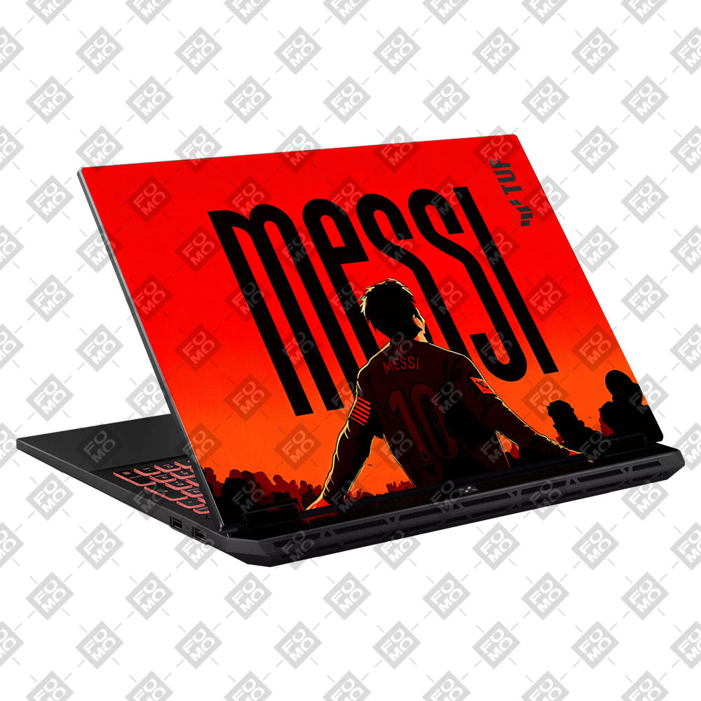 Messi Red Aura Asus TUF Gaming A16 2025 Laptop Skin