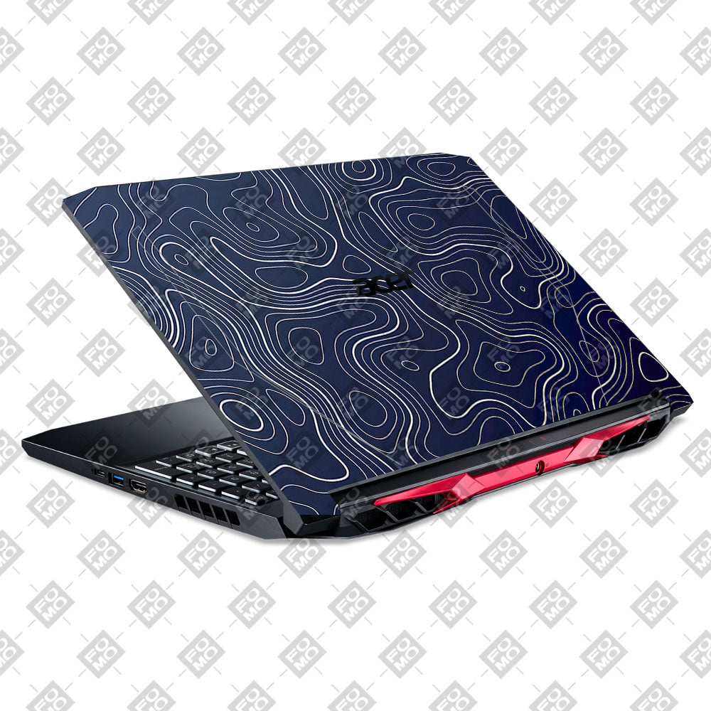 Fluid Lines Design Acer Nitro 5 AN515 44, 56 Laptop Skin