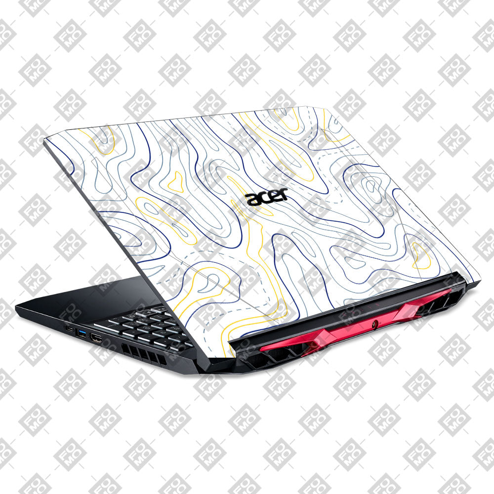Minimalist Colorful Contours Acer Nitro 5 AN515 44, 56 Laptop Skin