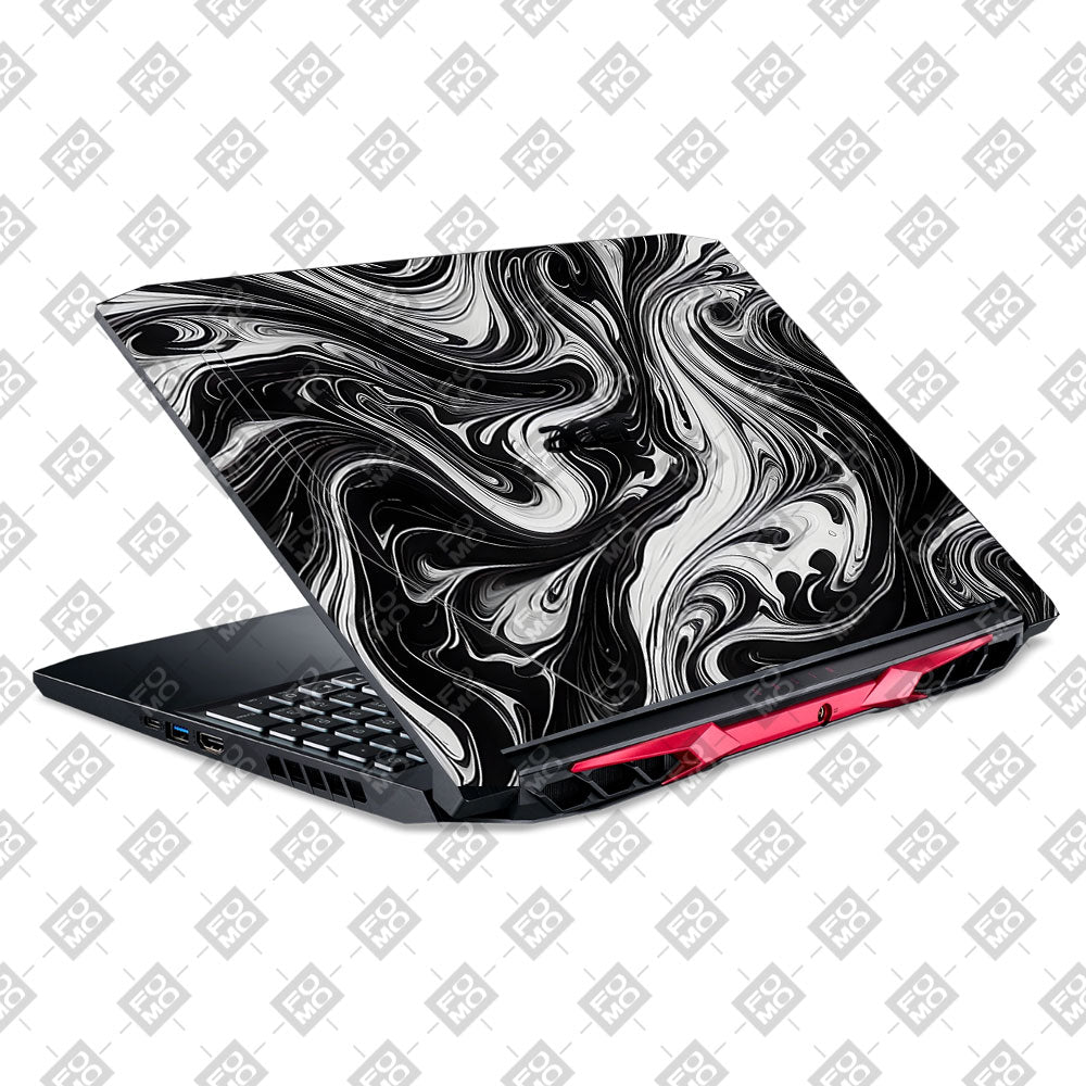 Black and White Marble Acer Nitro 5 AN515 44, 56 Laptop Skin