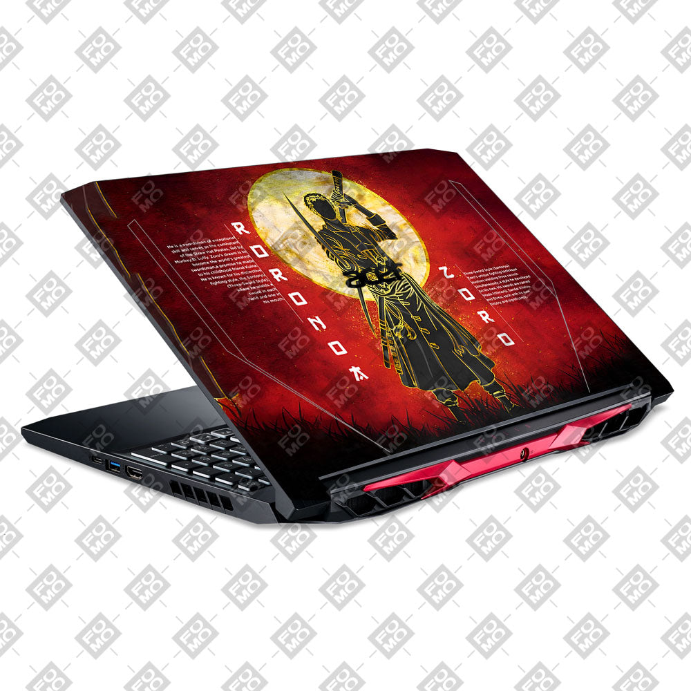 Zoro Under Golden Moon Acer Nitro 5 AN515 44, 56 Laptop Skin