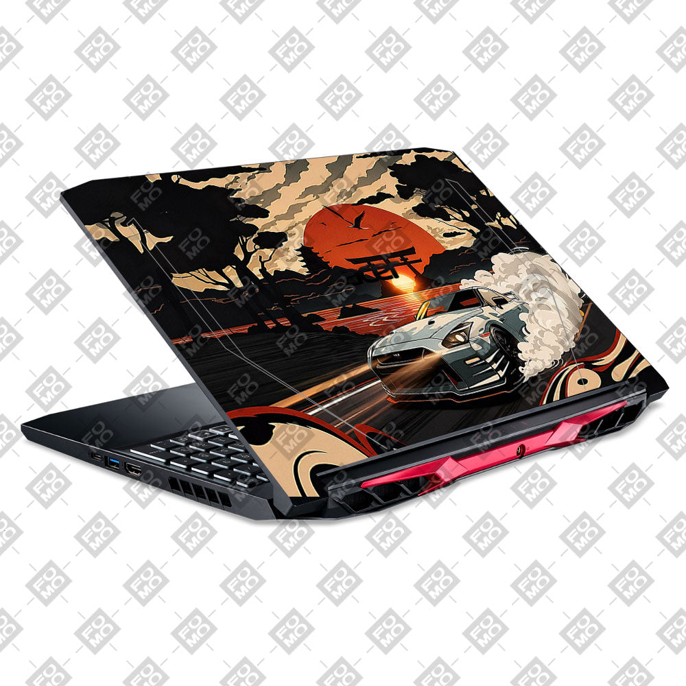 Samurai Rising Sun GTR Acer Nitro 5 AN515 44, 56 Laptop Skin