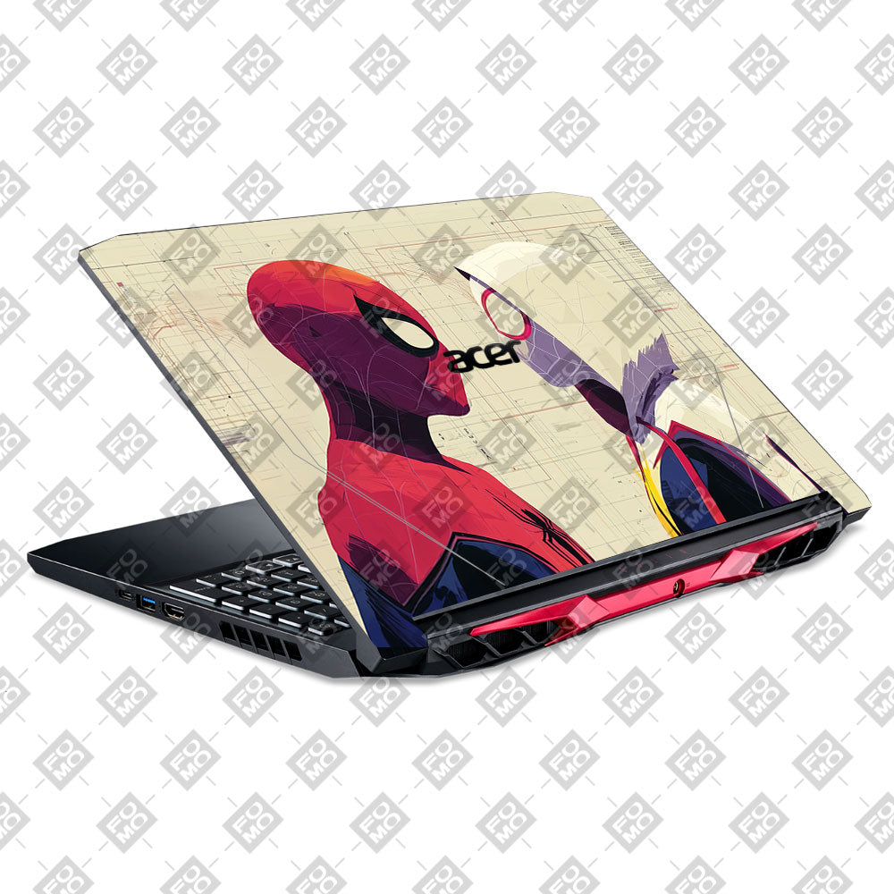 Spider Man X Spider Gwen Acer Nitro 5 AN515 44, 56 Laptop Skin