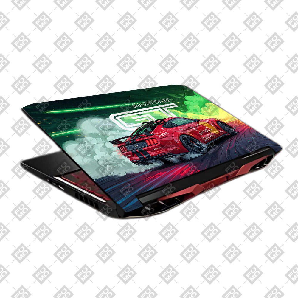 Mustang GT Red Bull Drift Beast Acer Nitro 5 AN515 45, 55, 57 Laptop Skin