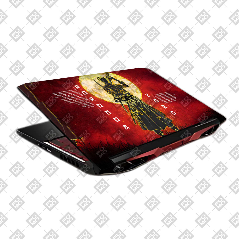 Zoro Under Golden Moon Acer Nitro 5 AN515 45, 55, 57 Laptop Skin