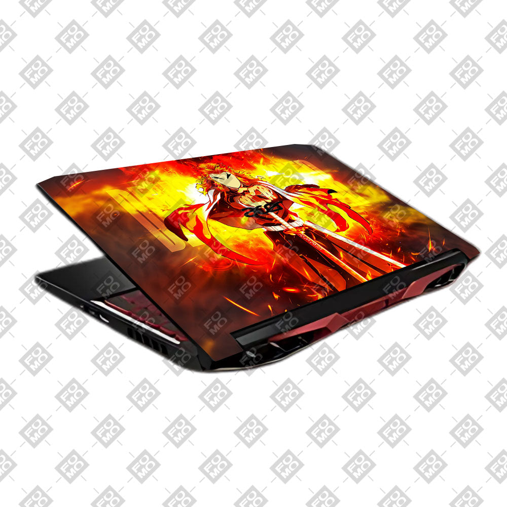 Flame Hashira Rengoku Acer Nitro 5 AN515 45, 55, 57 Laptop Skin