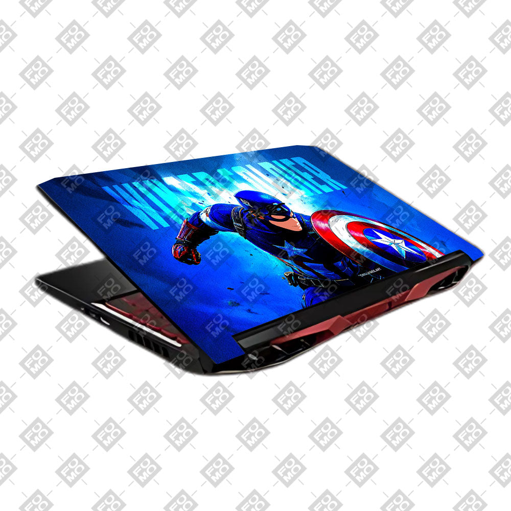 Shield of Justice Captain America Acer Nitro 5 AN515 45, 55, 57 Laptop Skin