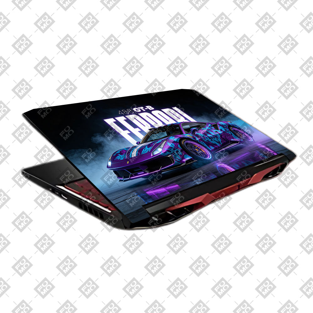 Psycho Drive Ferrari 488 Acer Nitro 5 AN515 45, 55, 57 Laptop Skin