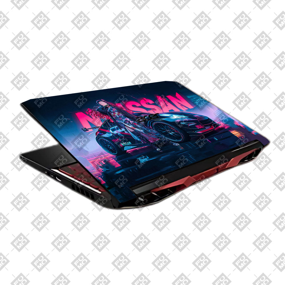 Neon Bloom Nezuko Racer Acer Nitro 5 AN515 45, 55, 57 Laptop Skin